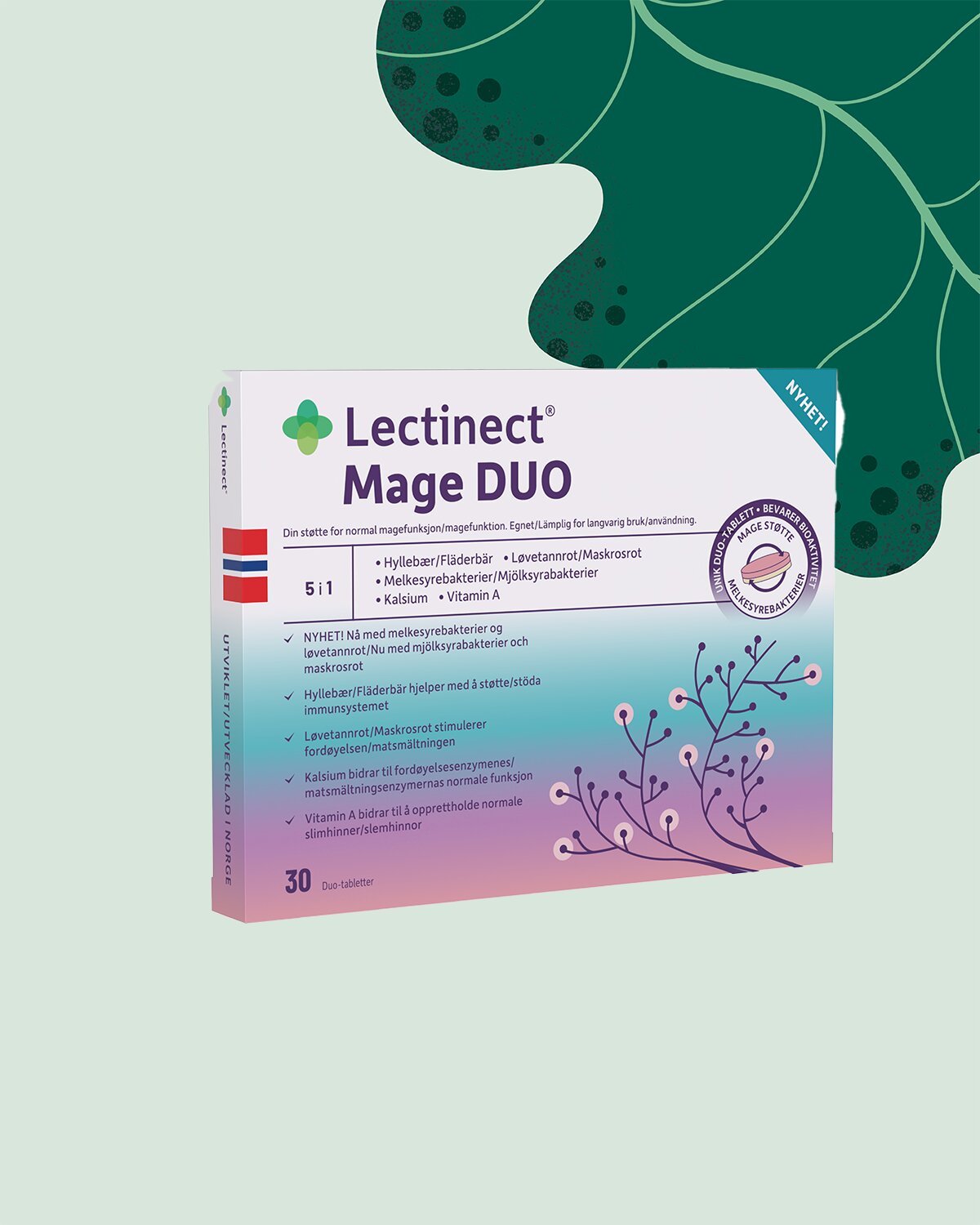 25% på Lectinect Mage Duo 30 tabletter