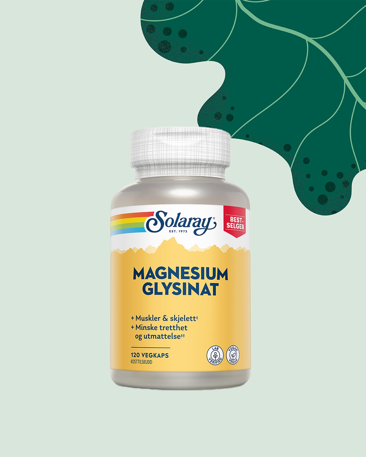 Medlemstilbud: 40% på Solaray Magnesium Glysinat 