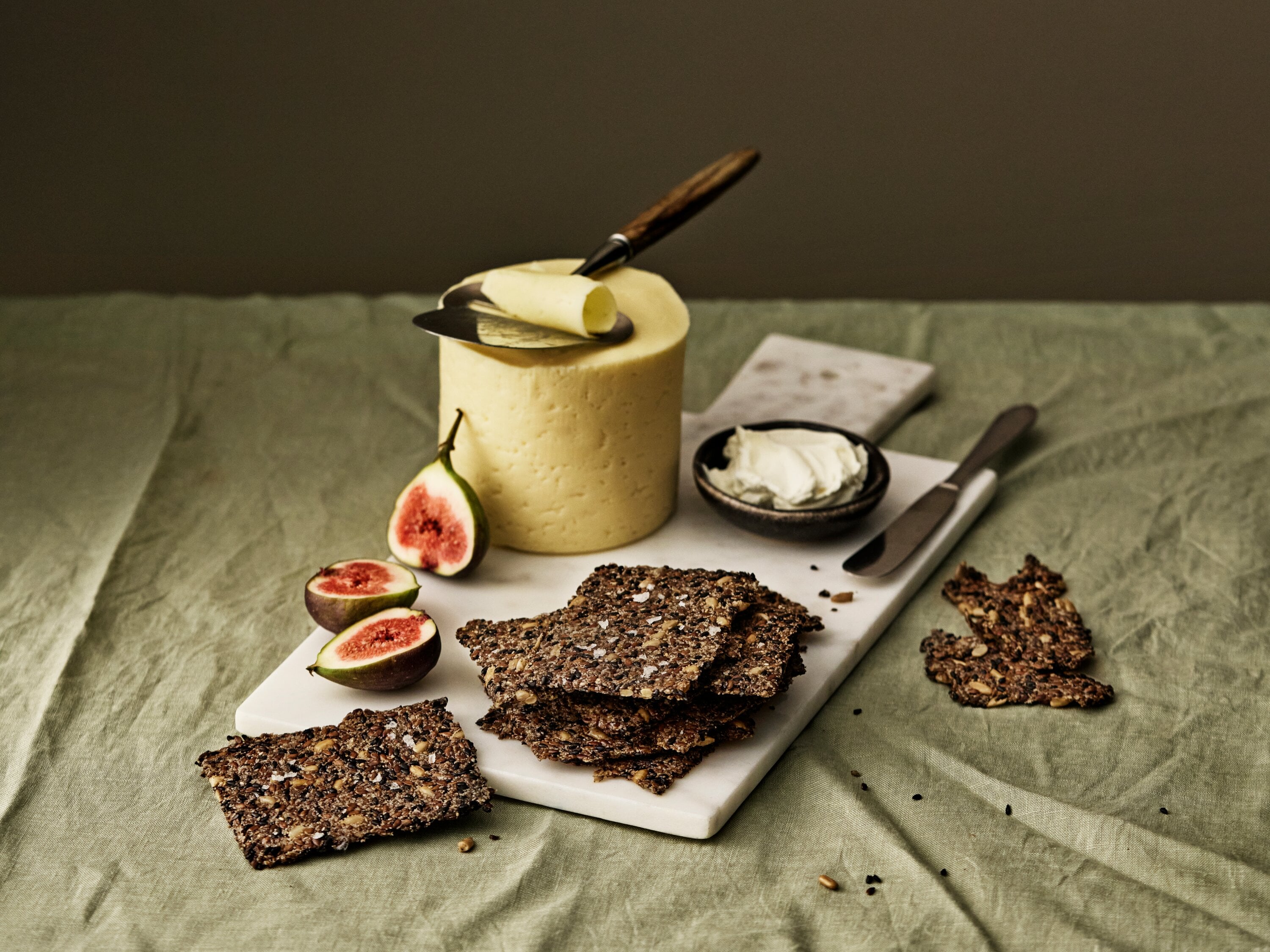 Sprø chia-knekkebrød