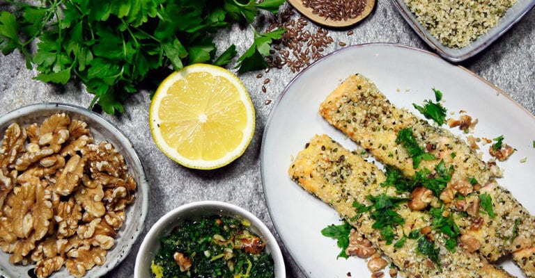 Omega-3-bombe med laks og gremolata 