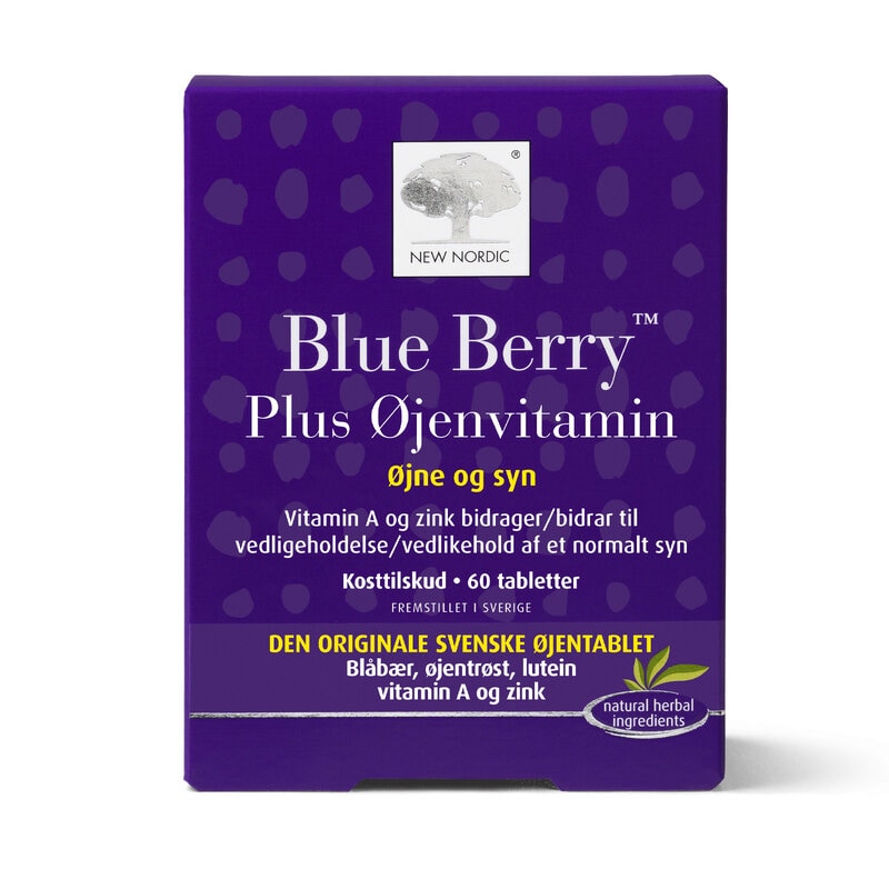 Blue Berry Plus Øyenvitamin 60 Tabletter
