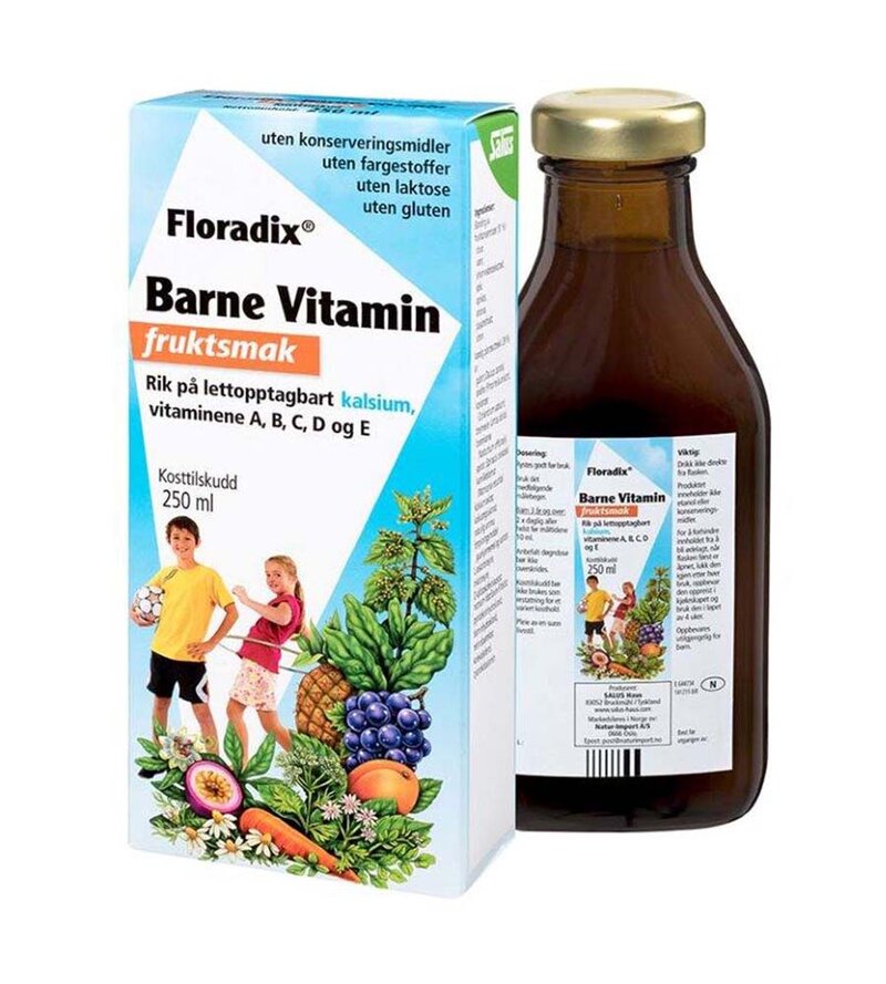 Floradix BarneVitamin med fruktsmak 250-ml