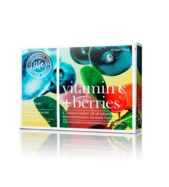 Life Vitamin C + Berries 1000mg 90-tbl