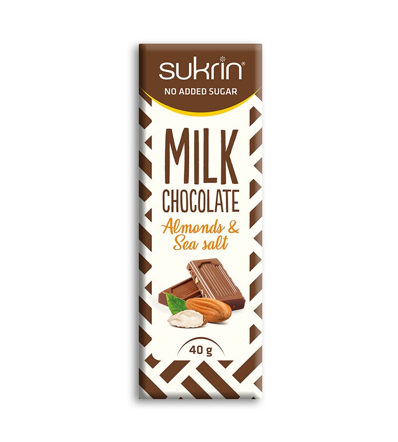 FUNKSJONELL MAT | Sukrin Melkesjokolade med mandler og havsalt