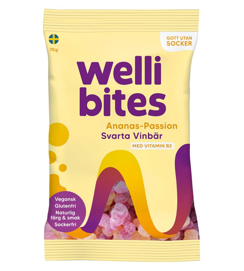 Wellibites Ananas/Pasjonsfrukt & Solbær