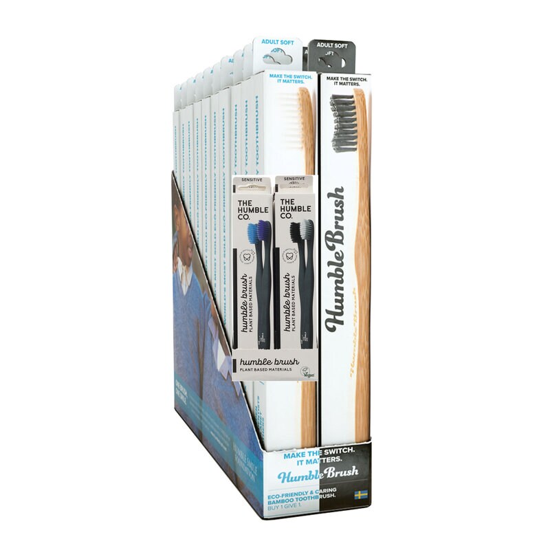 HUMBLE | Tannbørste Svart/Hvit - Soft