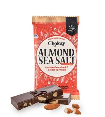 CHOKAY | Almond Sea Salt Mørk Sjokolade