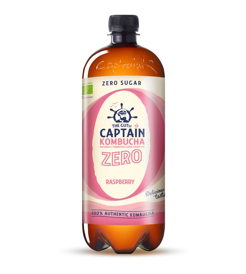 Captain Kombucha Zero Raspberry