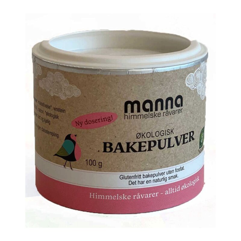 Manna Bakepulver 100G Økologisk
