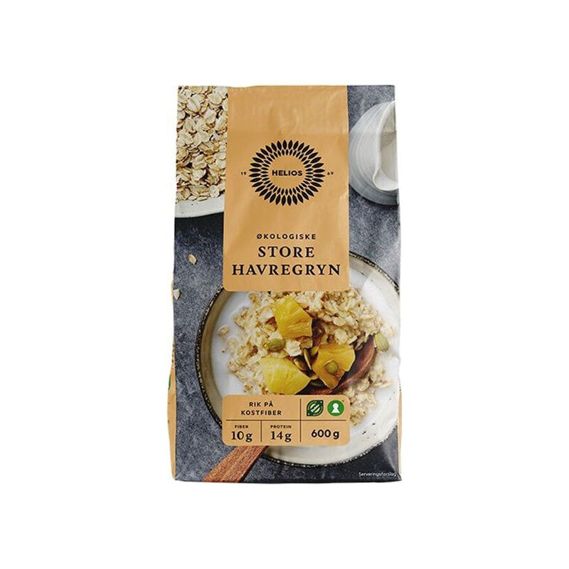 Havregryn Store Økologisk 600g