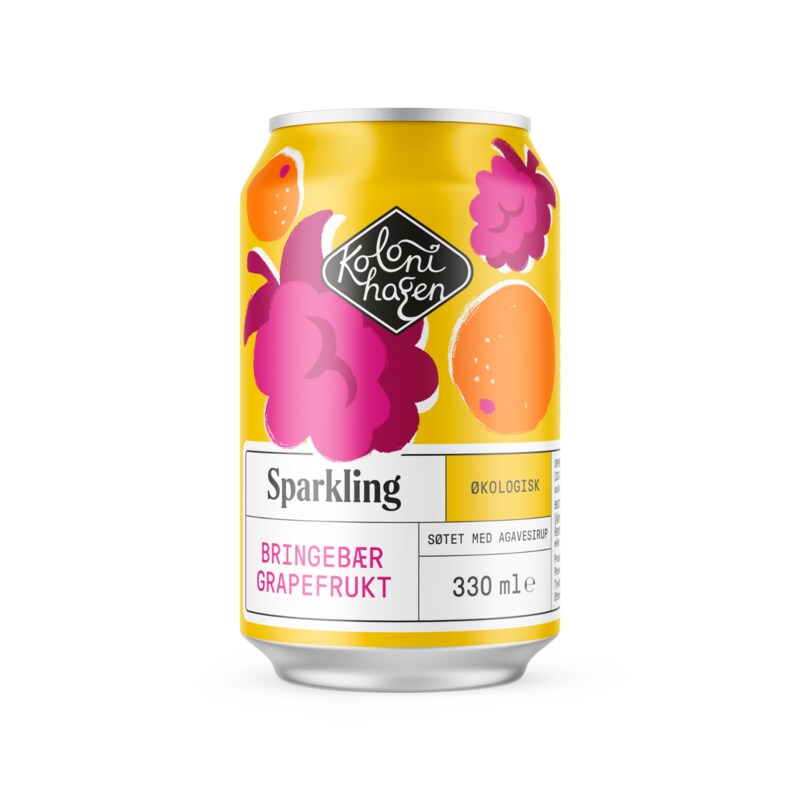 Kolonihagen Sparkling Bringebær & Grapefrukt