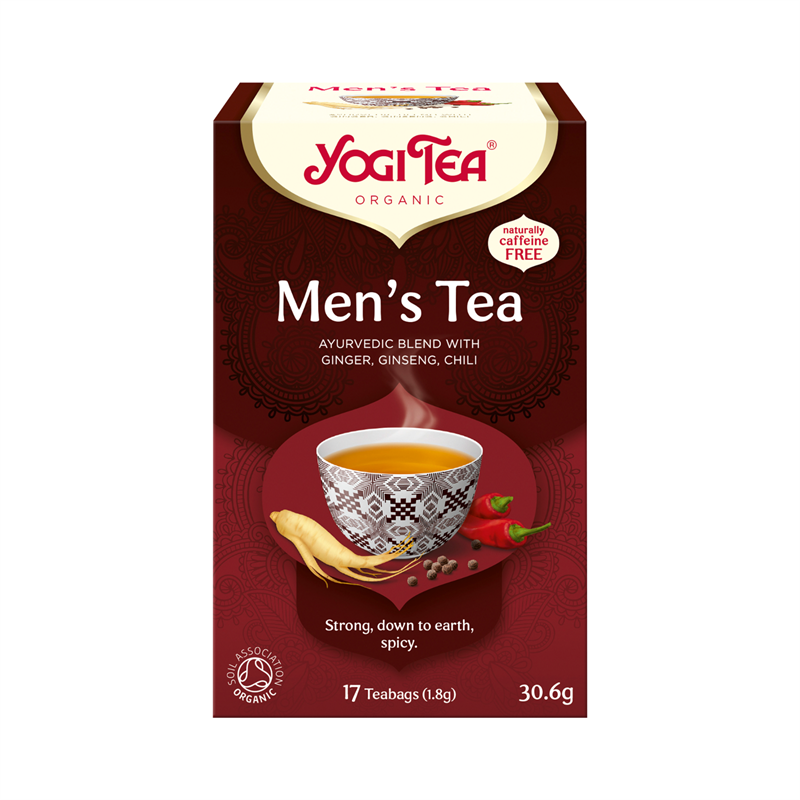 YOGI TEA_Men's Tea ayurvedic tea for men with ginger ginseng and chili 17 sachets
