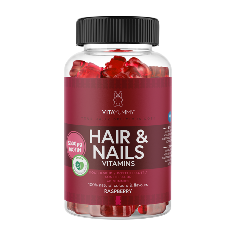 Hair & Nails Raspberry - 60 Stk
