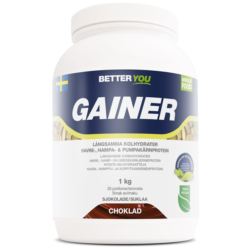 Better You Whole Food Gainer Sjokolade 1 Kg