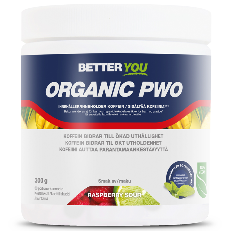 Better You Organic PWO Raspberry Sour 300 g