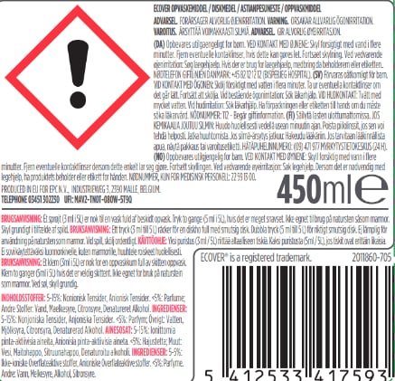 Ecover Oppvaskmiddel Grapefrukt