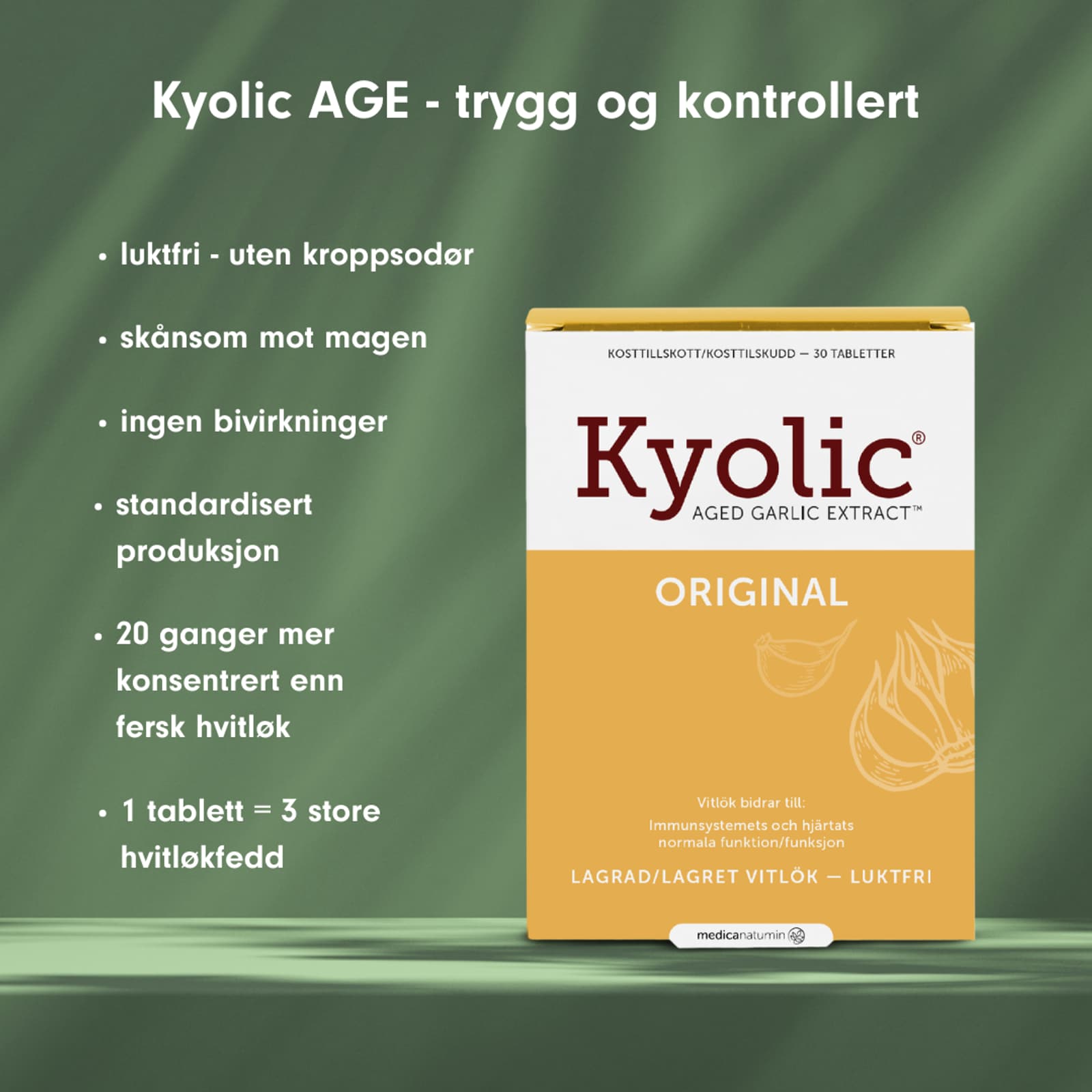 Kyolic AGE Orginal 30 tbl
