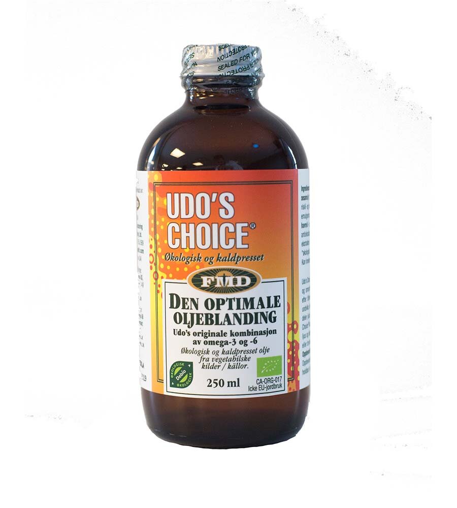 Udo’s Choice Den optimale oljeblanding flytende