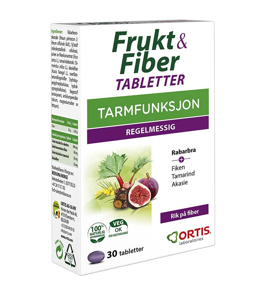 Ortis Frukt & Fiber tabletter