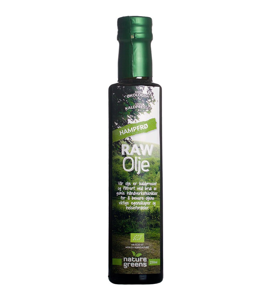 Raw olje Hampfrø