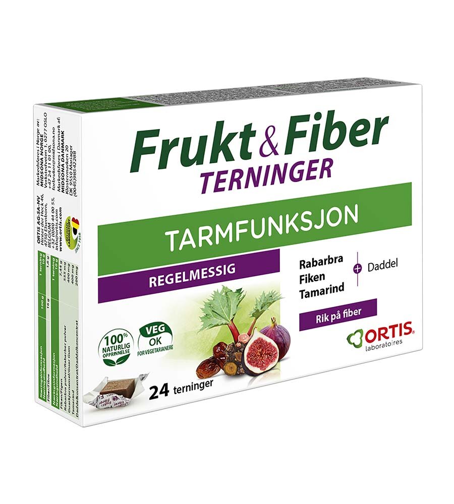Ortis Frukt & Fiber tyggetabletter
