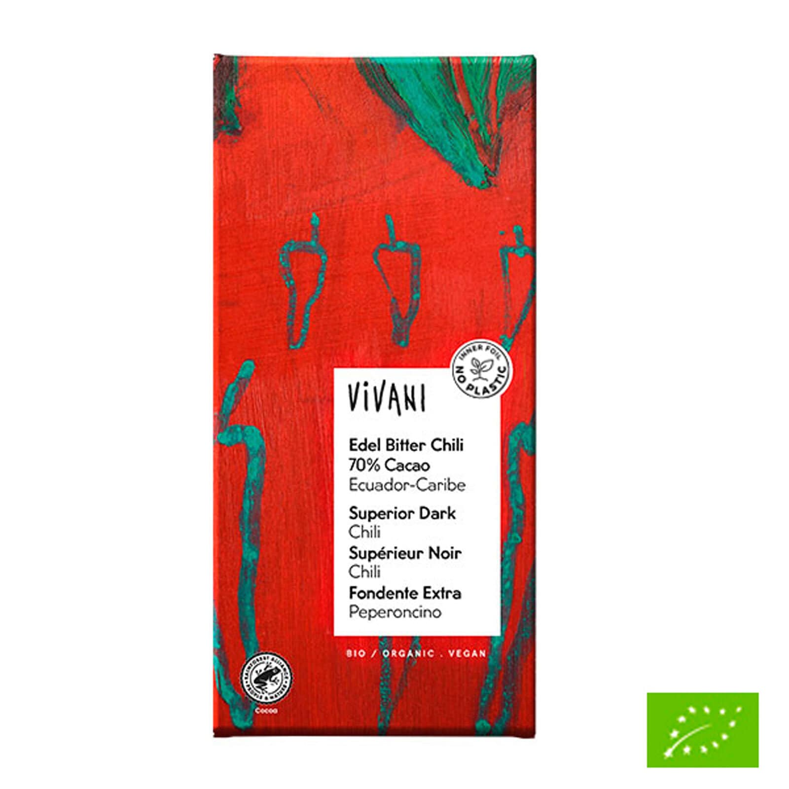 Vivani Mørk Sjokolade Chili Vegan