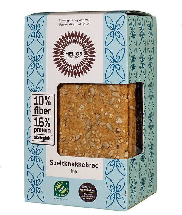 Helios speltknekkebrød med frø