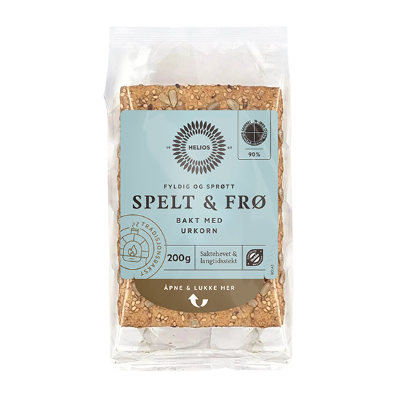 Helios speltknekkebrød med frø
