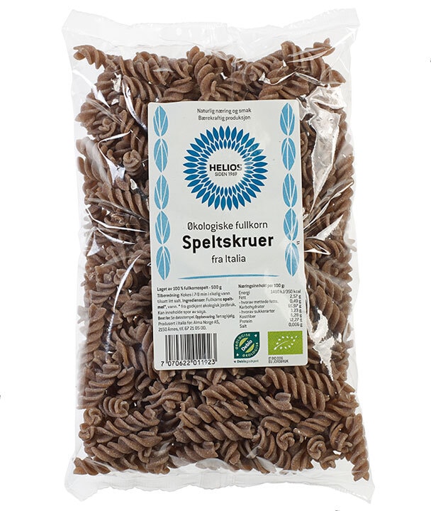 Helios speltskrufer fullkorn økologisk