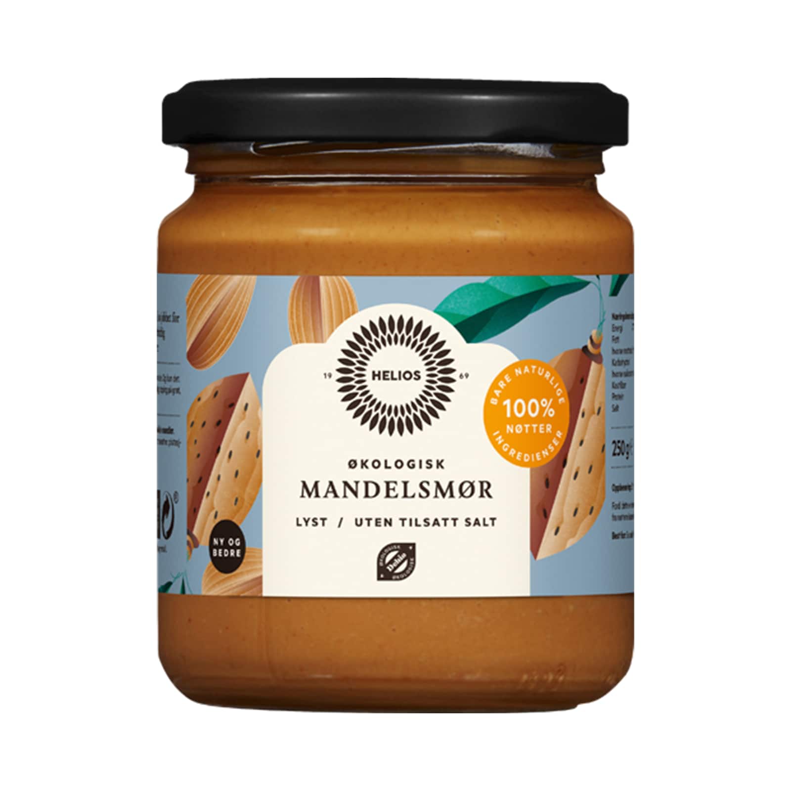 Helios mandelsmør lyst økologisk