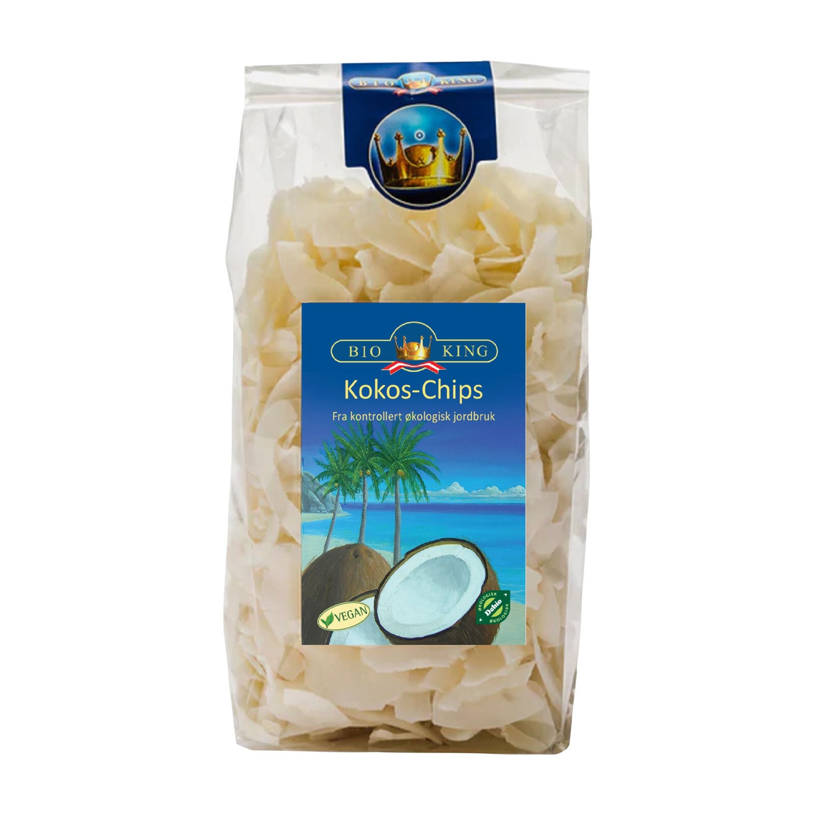 Bio-king Kokos- Chips Organisk 250g øko
