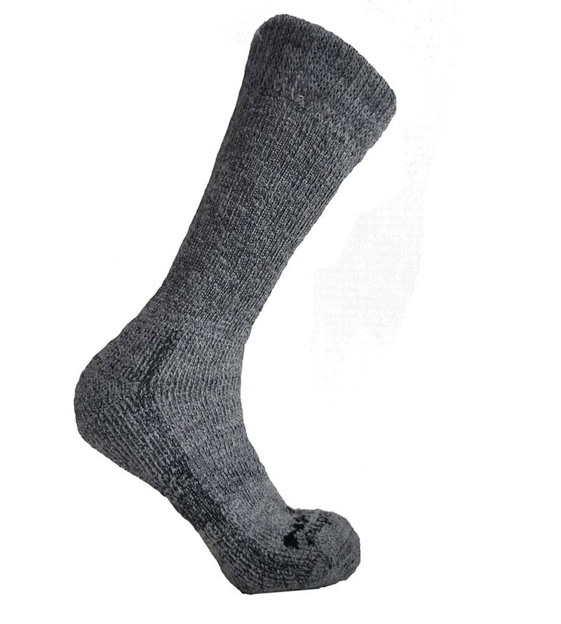 Alpakka sokk mellom tykk grå
