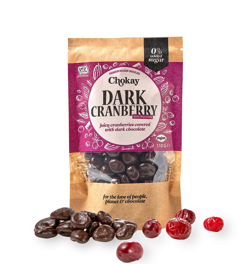 Chokay Mørk Sjokolade Tranebær