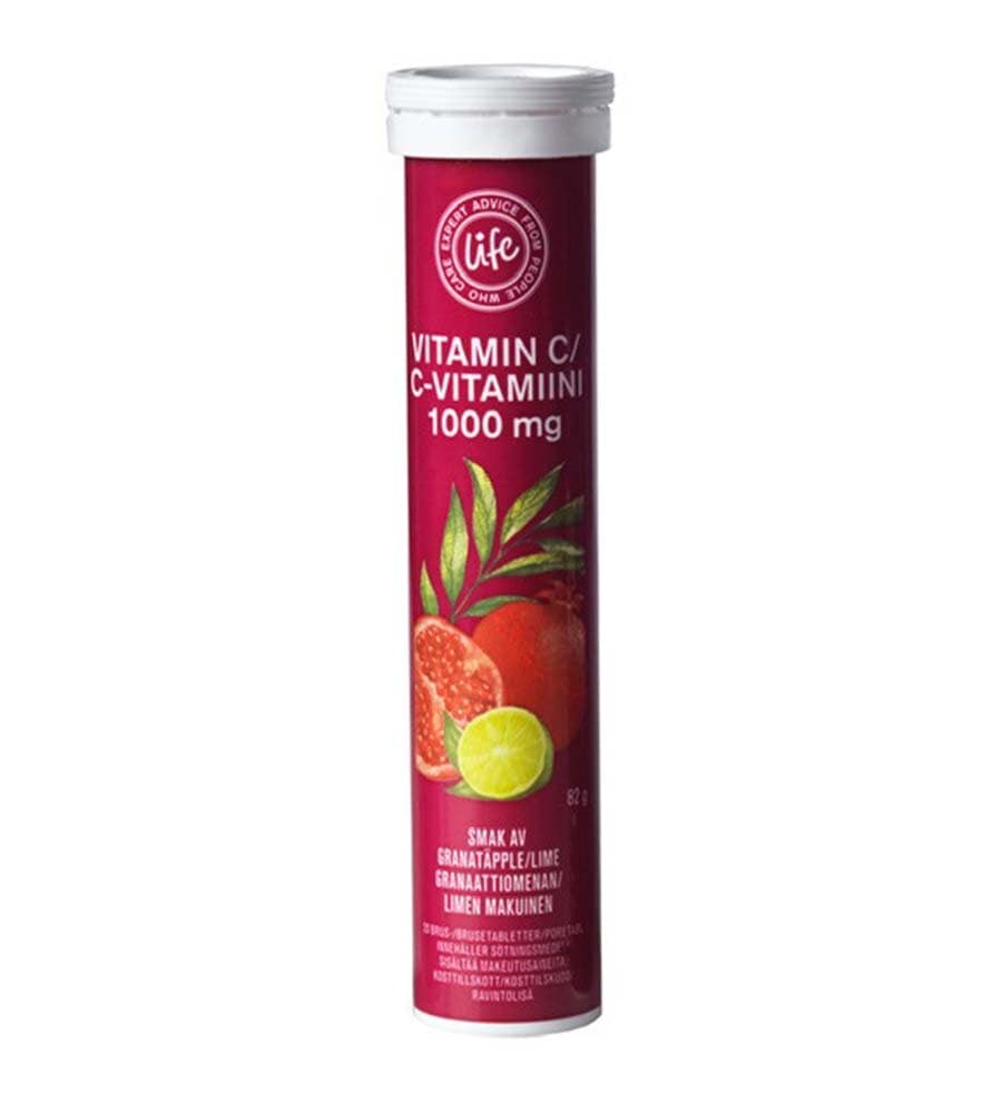 Life Vitamin C Lime Granateple Brusetabletter