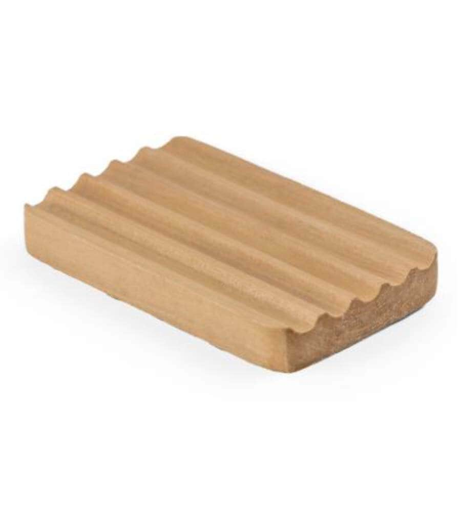 Soap Dish - Beech Wood Ridged