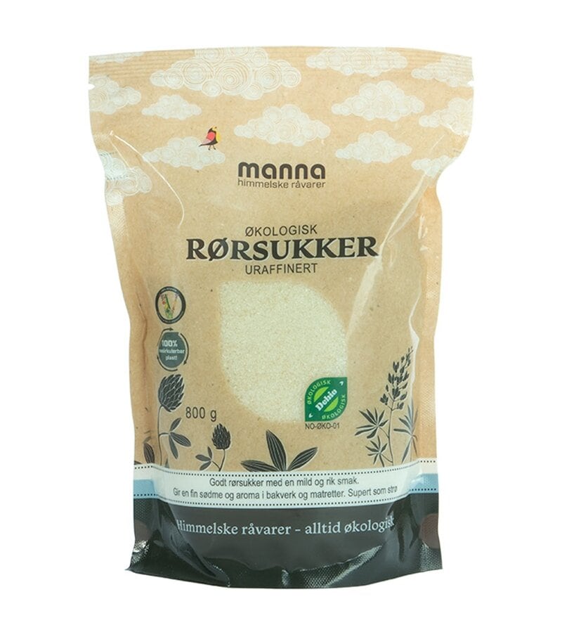 Manna Rørsukker Gyldent 800G