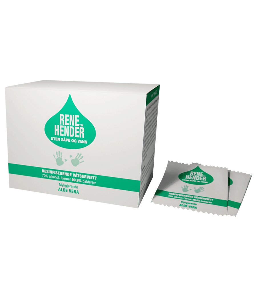 Rene hender Wipes Aloe 20STK