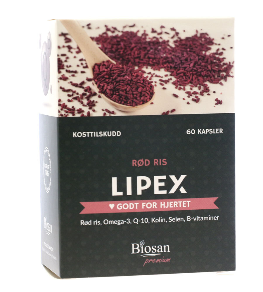 Biosan Lipex Rød-Ris Godt For Hjertet