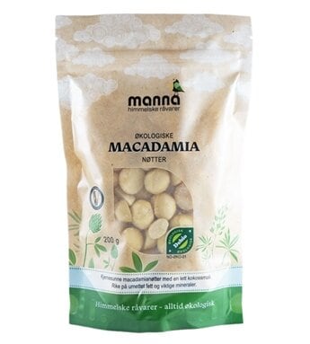 Manna Macadamianøtter 200 g øko
