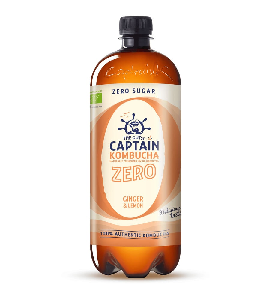 Captain Kombucha Zero Ginger Lemon