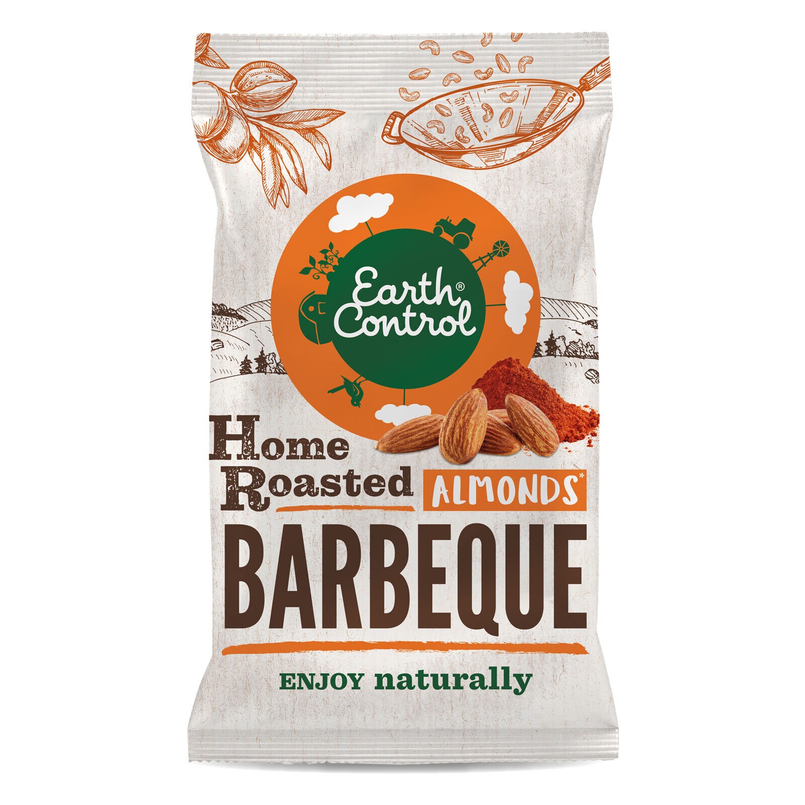 Earth Control Almond BBQ 40G