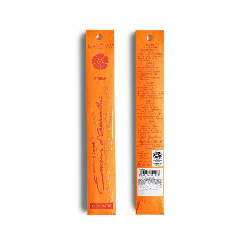 Maroma Røkelse Amber 10 pinner