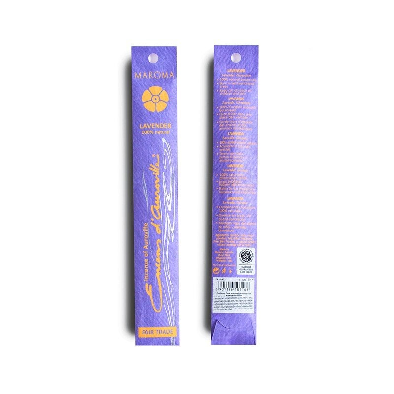 Maroma Røkelse Lavender 10 pinner