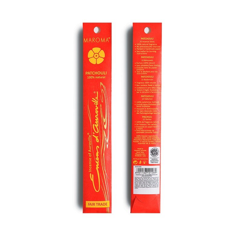 Marouma Røkelse Patchouli 10 pinner
