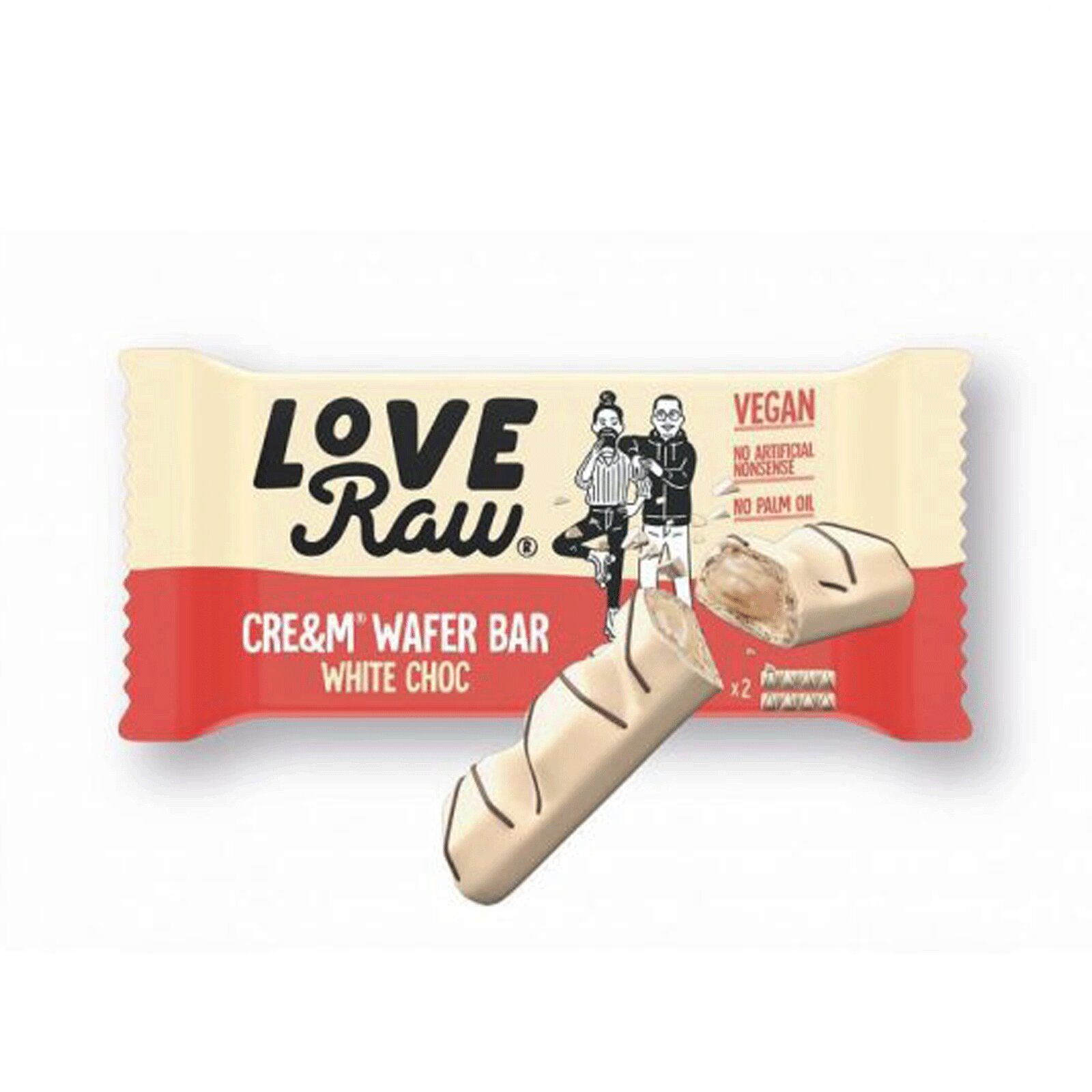 Loveraw Vegan Cream White Chocolate Wafe