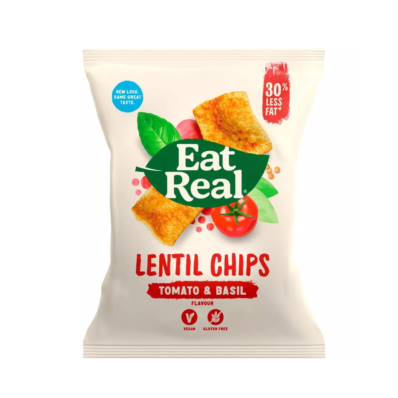 Eat Real linsechips tomat og basilikum