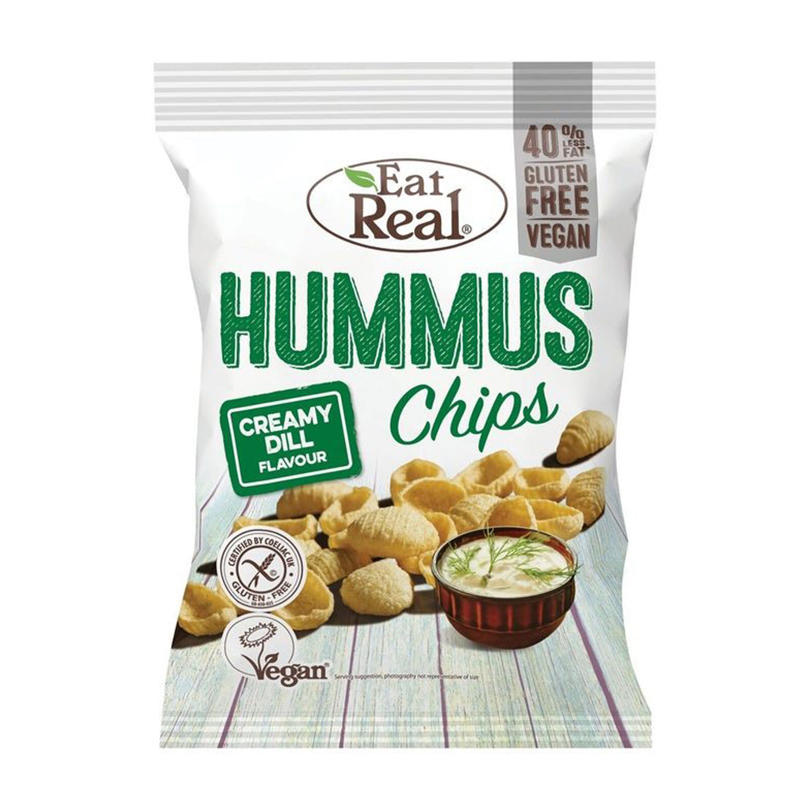 EAT REAL HUMMUS CHIPS CREAMY DILL 135G