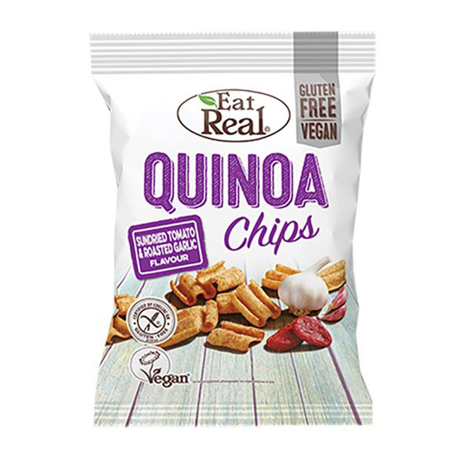 Eat Real quinoachips soltørket tomat & hvitløk