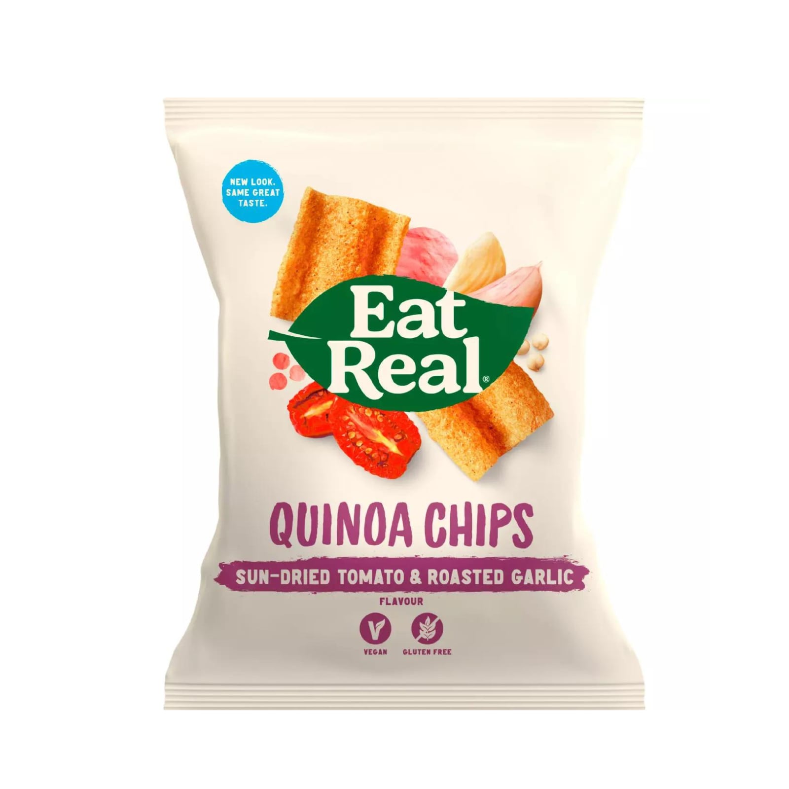 Eat Real quinoachips soltørket tomat & hvitløk