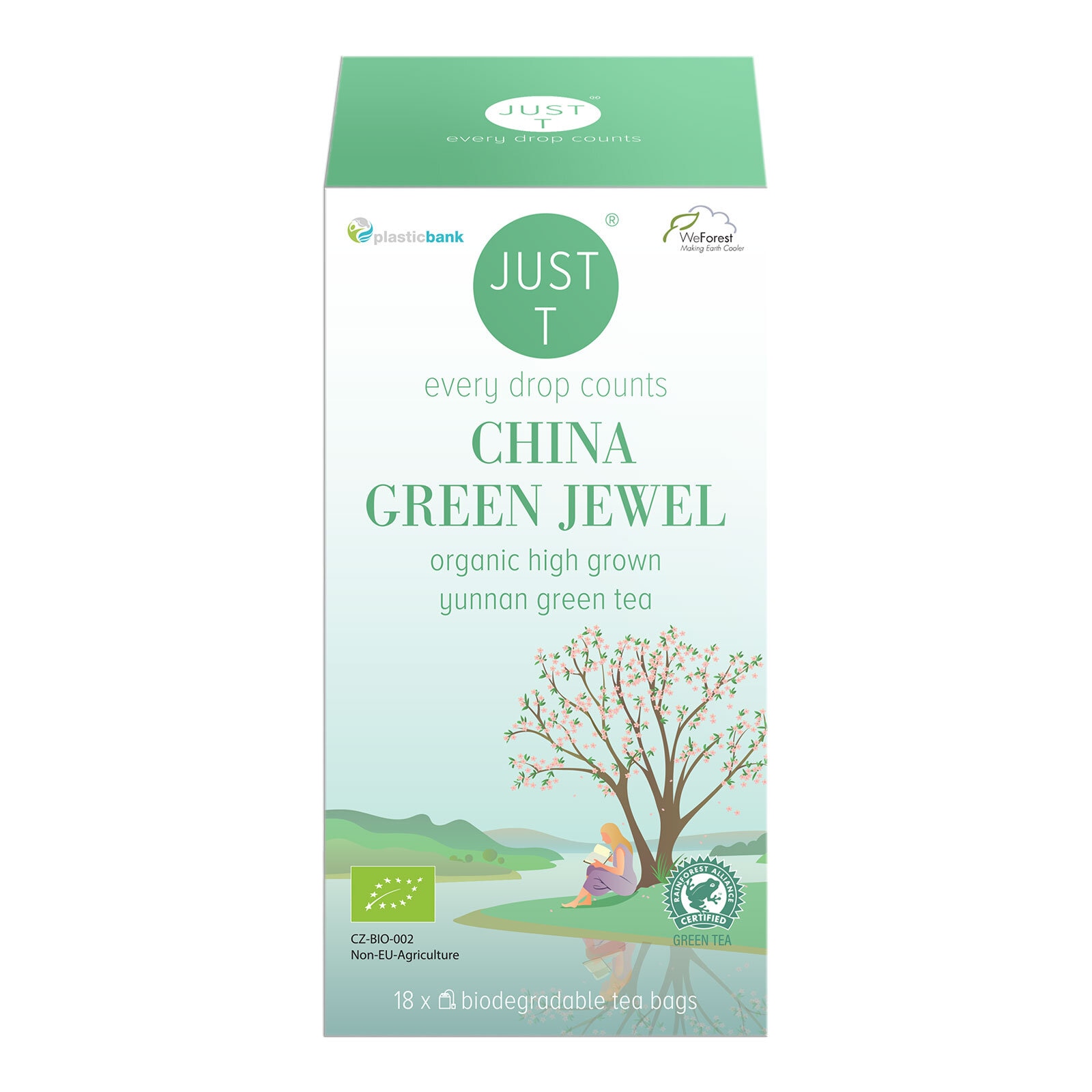 Just T China Green Jewel